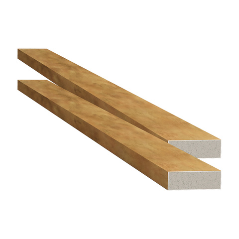 Ripa de Poliestireno Oxi Ouro Rose com 2 peças 2,35x0,8x280cm Santa Luzia